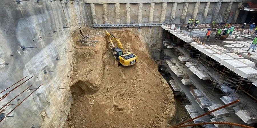 Deep Excavation Geotechnical Design in Brampton, Ontario